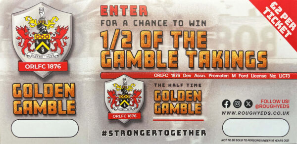 Golden Gamble Ticket – Sheffield (H) Sunday 13 July