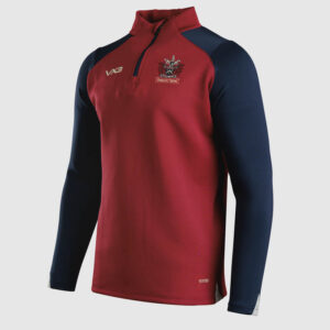Oldham RLFC 2026 Vertex Half Zip Deep Red/Navy/White